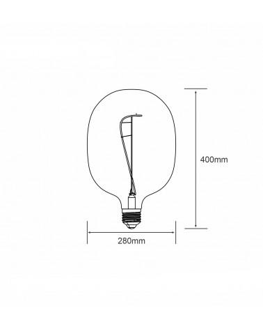 Buy Filament LED Bulb (Dimmable) Spiral ST64 E27 4W Vintage Style Edison LED bulb