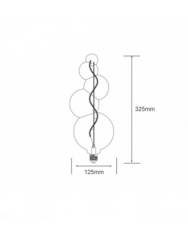 Buy Filament LED Bulb (Dimmable) Spiral ST64 E27 4W Vintage Style Edison LED bulb