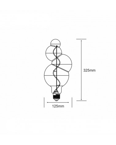 Buy Filament LED Bulb (Dimmable) Spiral ST64 E27 4W Vintage Style Edison LED bulb