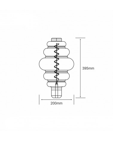 Buy Filament LED Bulb (Dimmable) Spiral ST64 E27 4W Vintage Style Edison LED bulb