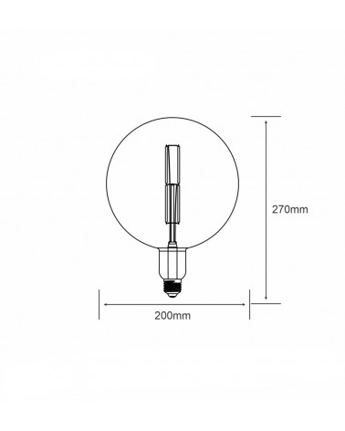 Buy Filament LED Bulb (Dimmable) Spiral ST64 E27 4W Vintage Style Edison LED bulb