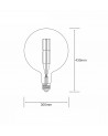 Buy Filament LED Bulb (Dimmable) Spiral ST64 E27 4W Vintage Style Edison LED bulb