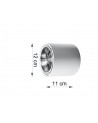 Plafond TIUBE white
