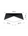 Plafond HEXA 45 black