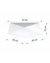 Plafond HEXA 45 white
