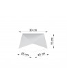 Plafond HEXA 25 white