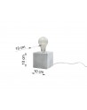 Table lamp ABEL concrete