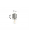 Ceiling lamp SALGADO concrete