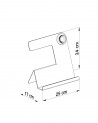 Table lamp INCLINE white