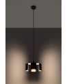 Pendant lamp TULIP black