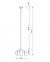 Pendant lamp TULIP black