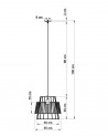 Pendant lamp GATE white