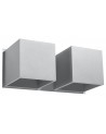 Wall lamp QUAD 2 grey