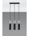 Pendant lamp BORGIO 3 black