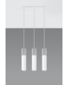 Pendant lamp BORGIO 3 white
