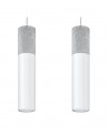 Pendant lamp BORGIO 2 white