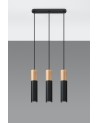 Pendant lamp PABLO 3 black