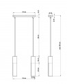 Pendant lamp PABLO 2 white