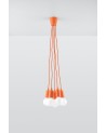 Pendant lamp DIEGO 5 orange