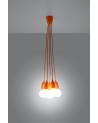 Pendant lamp DIEGO 5 orange