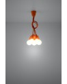 Pendant lamp DIEGO 5 orange