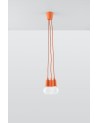 Pendant lamp DIEGO 3 orange