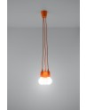 Pendant lamp DIEGO 3 orange