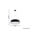 Pendant lamp ARENA 45 black