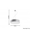 Pendant lamp ARENA 45 grey