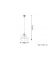 Pendant lamp ANATA white