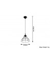 Pendant lamp ANATA black