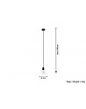 Pendant lamp EDISON black