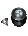 Recessed Underwater Light 3x3W CREE LED 24VDC 316SS Single Colour