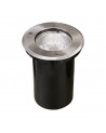 Ground Recessed Lamp BIGORNE round IP65 1xE27 H.0,4xD.15cm Satin Nickel