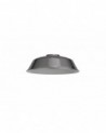 Anya Round 25cm Metal Lampshade With Angled Sides, Chrome