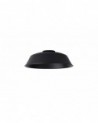 Anya Round 25cm Metal Lampshade With Angled Sides, Black