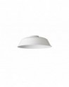 Anya Round 25cm Metal Lampshade With Angled Sides, White