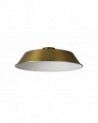 Anya Round 35cm Metal Lampshade With Angled Sides, Gilt Bronze