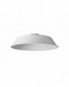 Anya Round 35cm Metal Lampshade With Angled Sides, White