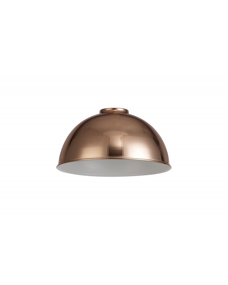 Anya Dome 25cm Metal Lampshade, Rose Gold