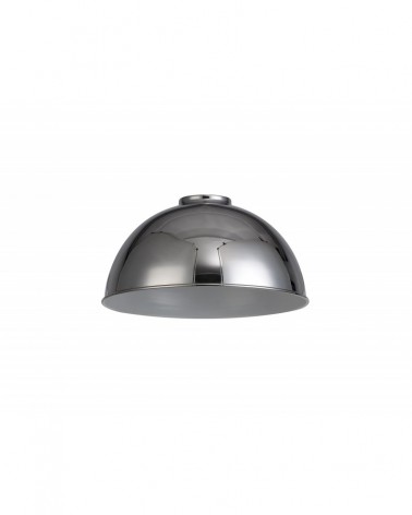 Anya Dome 25cm Metal Lampshade, Chrome