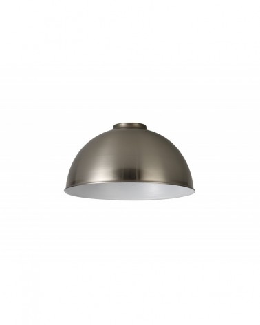 Anya Dome 25cm Metal Lampshade, Brushed Nickel