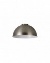 Anya Dome 25cm Metal Lampshade, Brushed Nickel
