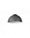Anya Dome 25cm Metal Lampshade, Black Chrome