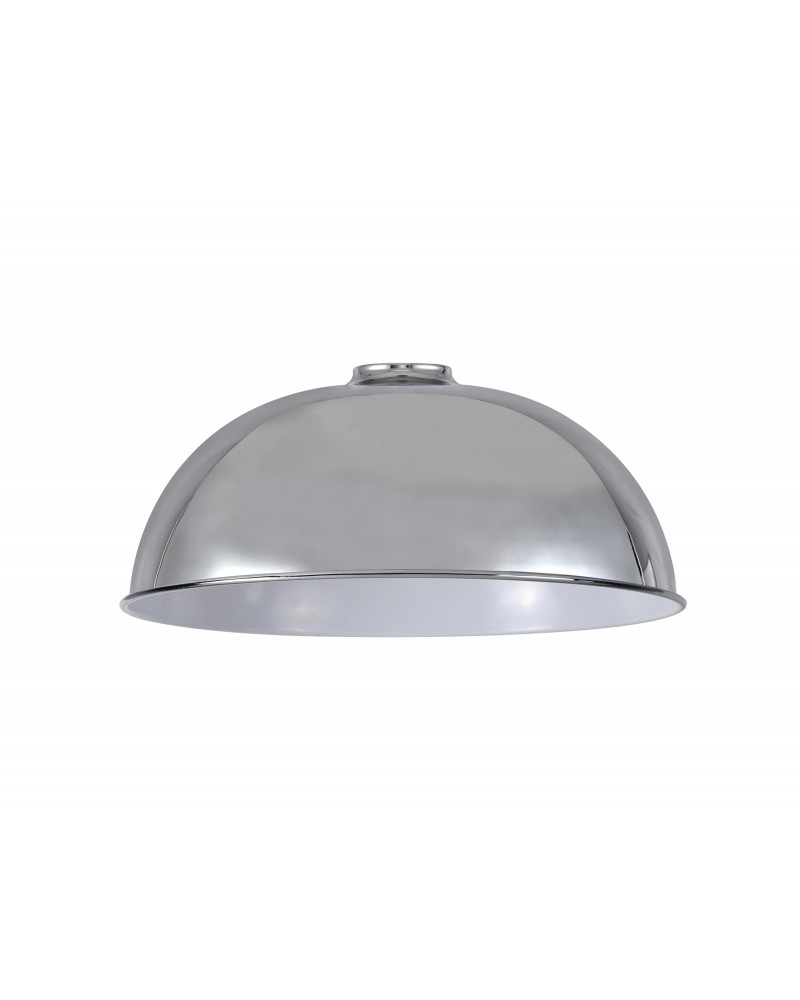 Anya Dome 35cm Metal Lampshade, Chrome Anya Dome 35cm Metal Lampshade, Chrome
