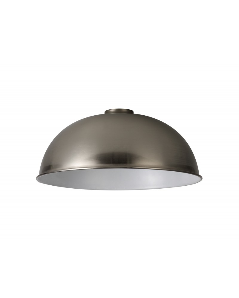Anya Dome 35cm Metal Lampshade, Brushed Nickel Anya Dome 35cm Metal Lampshade, Brushed Nickel