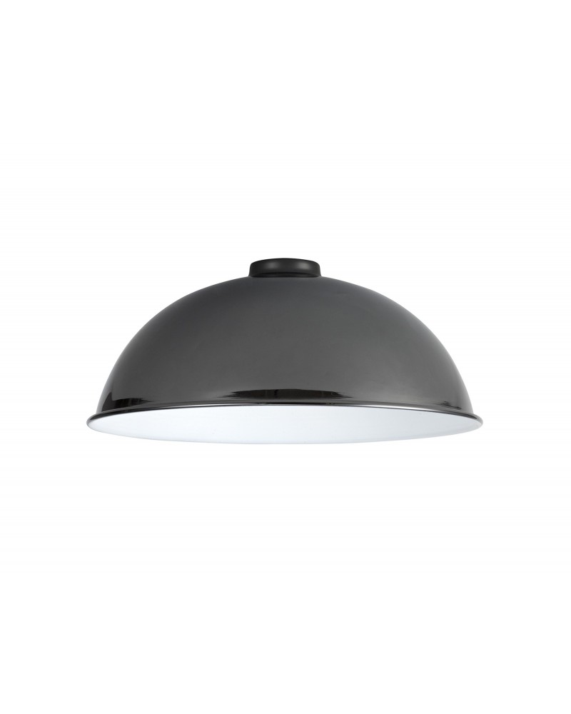 Anya Dome 35cm Metal Lampshade, Black Chrome Anya Dome 35cm Metal Lampshade, Black Chrome
