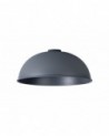 Anya Dome 35cm Metal Lampshade, Cool Grey