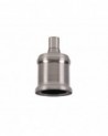 Anya Metal Lampholder Kit, Brushed Nickel, E27 (Max 60W) c/w Cable Clamp, NOT Suitable For Shades & Cages
