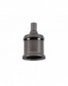 Anya Metal Lampholder Kit, Black Chrome, E27 (Max 60W) c/w Cable Clamp, NOT Suitable For Shades & Cages